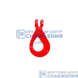 Крюк с вилочным разъемом (ГП-1.12т) самозапирающийся 6мм (8-класс) G80 Крюк с вилочным разъемом (ГП-1.12т) самозапирающийся 6мм (8-класс) G80