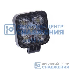 Фара противотуманная OFF-Road 5диодов 20W квадрат рассеиваемый свет 85*85*38мм 12-24V MEGAPOWER