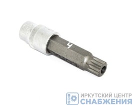 Головка торцевая 1/2", L=100мм со вставкой SPLINE М16 с отверстием Профи АвтоДело 39207 Головка торцевая 1/2", L=100мм со вставкой SPLINE М16 с отверстием Профи АвтоДело 39207