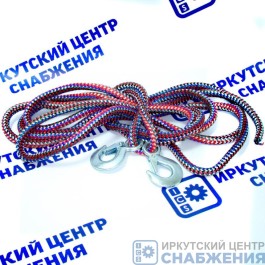 Трос буксировочный 5т 4.5м 2крюка пакет РОСТРОС 28442