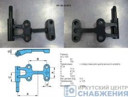 Кронштейн крепления амортизатора BPW правый TRAILERPARTS ТР0514522800