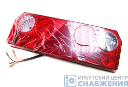 Фонарь задний левый EUROSTAR Universal со жгутом красно-белый MARS TECH М611431