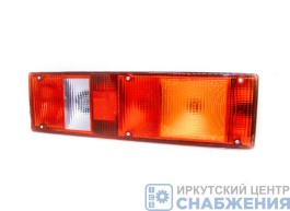 Фонарь задний правый 24В КАМАЗ ЕВРО МАЗ УРАЛ ЗИЛ с боковым габаритом без жгута байонетный РАЗЪЕМ ПО ЦЕНТРУ (уп.4) РУДЕНСК