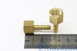 Штуцер М12х1.25 шланг 6мм ВР (уп.5) СШВ6М12