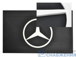 Брызговик 360х580 MERCEDES BENZ объемный знак АТ37946