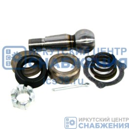 Ремкомплект рулевой тяги КАМАЗ (палец+вкладыши+пружина+РТИ+гайка+шплинт) ЭЛЕМЕНТ вкладыши с прорезью!!!