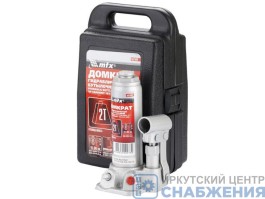 Домкрат гидравл.бутылочный, 3т, пластиковый кейс, MATRIX 50752