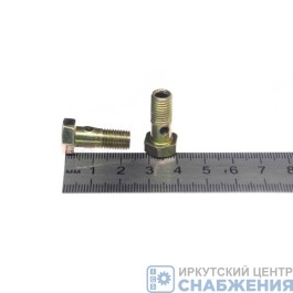 Штуцер М8х1.0 топливной трубки 1 отверстие L=19мм (уп.5) БТ-М8-1