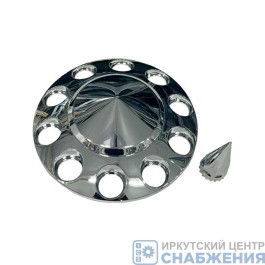 Заглушка переднего моста R-22.5 пластик хром (к-т 2шт)DIAMOND HOPE DH-YY11220P