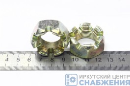 Гайка М 20х1.5 корончатая буксирного устройства КАМАЗ (уп.10) (кл.пр 6) БелЗАН 853531-009 Гайка М 20х1.5 корончатая буксирного устройства КАМАЗ (уп.10) (кл.пр 6) БелЗАН 853531-009
