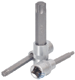 Головка торцевая со вставкой TORX Т45 1/2" L=100мм АвтоДело 39645