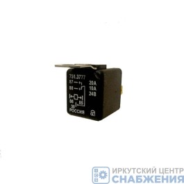 Реле электромагнитное 5-конт. 24Вт 20/10А переключающее с кронштейном АВАР 751.3777 Реле электромагнитное 5-конт. 24Вт 20/10А переключающее с кронштейном АВАР 751.3777