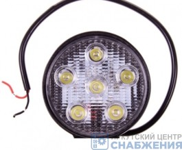 Фара противотуманная OFF-Road 6диодов 18W рассеиваемый свет, 115*35*125, 12/24В KS-WR006F