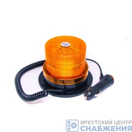 Маяк проблесковый 10-30V D=80-130мм, Н=92мм 30 LED на магните, в прикуриватель, стробоскоп АВТОТОРГ АТ14251