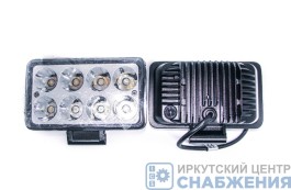 Фара противотуманная OFF-Road 8диодов 24W прямоугольная рассеиваемый свет, 152*90*65 ТН-W0324Е Spot