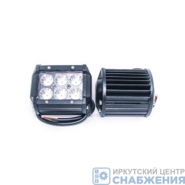 Фара противотуманная OFF-Road 6диодов 18W квадрат рассеиваемый свет, 75*57, ТН-ВТ0318С Flood