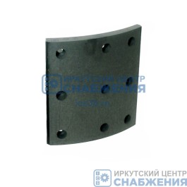 Накладка тормозная КАМАЗ 6520,6560 сверленая расточенная (к-т 8шт) + заклепки MEGAPOWER 350-33-011