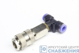 Фитинг прямой, D=6мм, с быстросъемом АТ10798/KR-1969 Фитинг прямой, D=6мм, с быстросъемом АТ10798/KR-1969