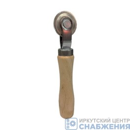 Ролик-раскатка для шиномонтажа с широким роликом 5мм деревянная ручка LHT-15