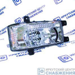 Блок-фара КАМАЗ ЕВРО-4 левая нов.обр. с ДХО АВТОЭЛЕКТРИКА 441.3775 Блок-фара КАМАЗ ЕВРО-4 левая нов.обр. с ДХО АВТОЭЛЕКТРИКА 441.3775