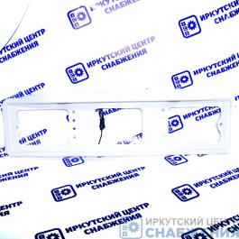 Рамка под номер, пластик, подсветка сплошная, белая АВ003-б