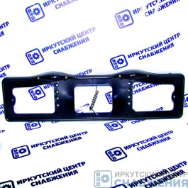 Рамка под номер, пластик, подсветка, черная АВ001-ч