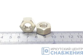 Гайка М 10х1.5 приемной трубы латунь Волга УАЗ РЗИ (уп.50) 250536-латунь