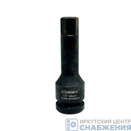 Головка-бита торцевая ударная 6гр. 1/2" 13мм L=80мм SONGRUI SG-221213