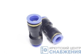 Фитинг переходник прямой, 4-6 мм, пластик АТ-360/10360 Фитинг переходник прямой, 4-6 мм, пластик АТ-360/10360