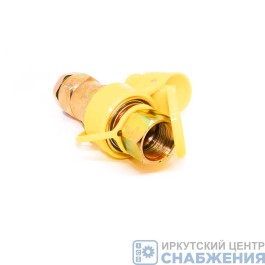 Разъем пневматический М22/М16 FER-RO желтый с крышкой, АТ12380