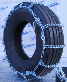 Цепи противоскольжения 16.00R24 ф9.5/7.8мм лесенка С ШИПАМИ, BOHU