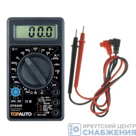 Мультитестер цифровой, звуковая прозвонка цепи TOPAUTO DT830D