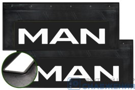 Брызговик 270х660 узкий MAN со светоотражающей белой основой АТ37872/1152/1