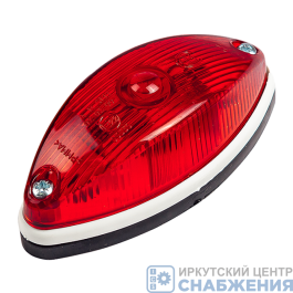Указатель габарита красный, без кронштейна лампа, грузовые а/м, автобусы, прицепы 24В ЕВРОСВЕТ ГФ 2.К-01
