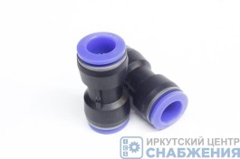 Фитинг прямой, 12х12 мм, пластик АТ10338