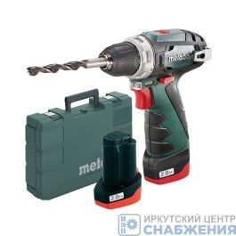 Шуруповерт аккумуляторный 10.8В 2х2 в кейсе Метабо 600080500 Шуруповерт аккумуляторный 10.8В 2х2 в кейсе Метабо 600080500