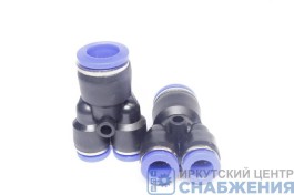 Фитинг тройник, 8х4х4мм Y-образный Фитинг тройник, 8х4х4мм Y-образный