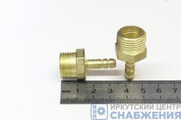 Штуцер М18х1.5 шланг 6мм НР СШН6М18