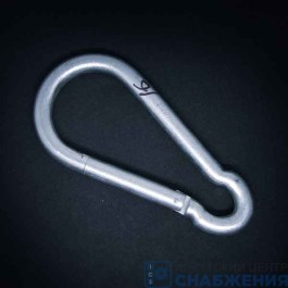 Карабин Ф-14мм оцинкованный DIN 5299С ТФ5 (уп.4) ЗУБР 4-304545-14 Карабин Ф-14мм оцинкованный DIN 5299С ТФ5 (уп.4) ЗУБР 4-304545-14