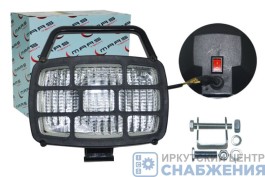 Фонарь рабочего света 158х111 с ручкой, защитой и выключателем MARS TECH М710503