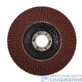 Круг наждачный лепестковый торцевой 125*22.2мм Р40 MATRIX 74042