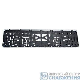 Рамка под номер, пластик, морозостойкая, без надписи с защелкой белая 112/3-STD-б