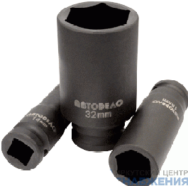 Головка торцевая ударная глубокая 6гр. 1/2" 8мм L-78 АвтоДело 40028