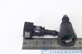 Штуцер быстросъемный топливной трубки D8 прямой 7.89, пластик АМАЗ D7.89-ID6-6-8