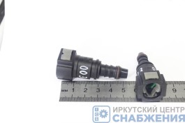 Штуцер быстросъемный топливной трубки D7 прямой 7.89, пластик АМАЗ D7.89-ID8-8-10