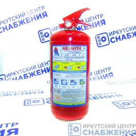 Огнетушитель ОП-2, порошковый с манометром, 2кг АВСЕ МЕЛАНТИ