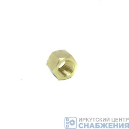 Гайка М 10х1.0 латунь, высокая под ключ 14 (уп.50) 379Г