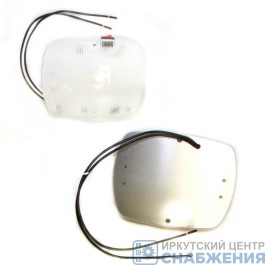 Плафон салона LED-20 ЯРКОН белый прозрачный 12-24В 4000K с выключателем АС-1201.1224-02.01