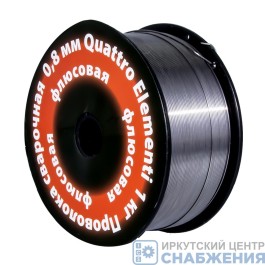 Проволока 0.8 мм 1кг сварочная флюсовая QUATTRO ELEMENTI 790-380