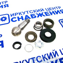Ремкомплект рулевой тяги КАМАЗ (палец+вкладыши+пружина+РТИ+гайка+шплинт) ЭЛЕМЕНТ 6520-Э